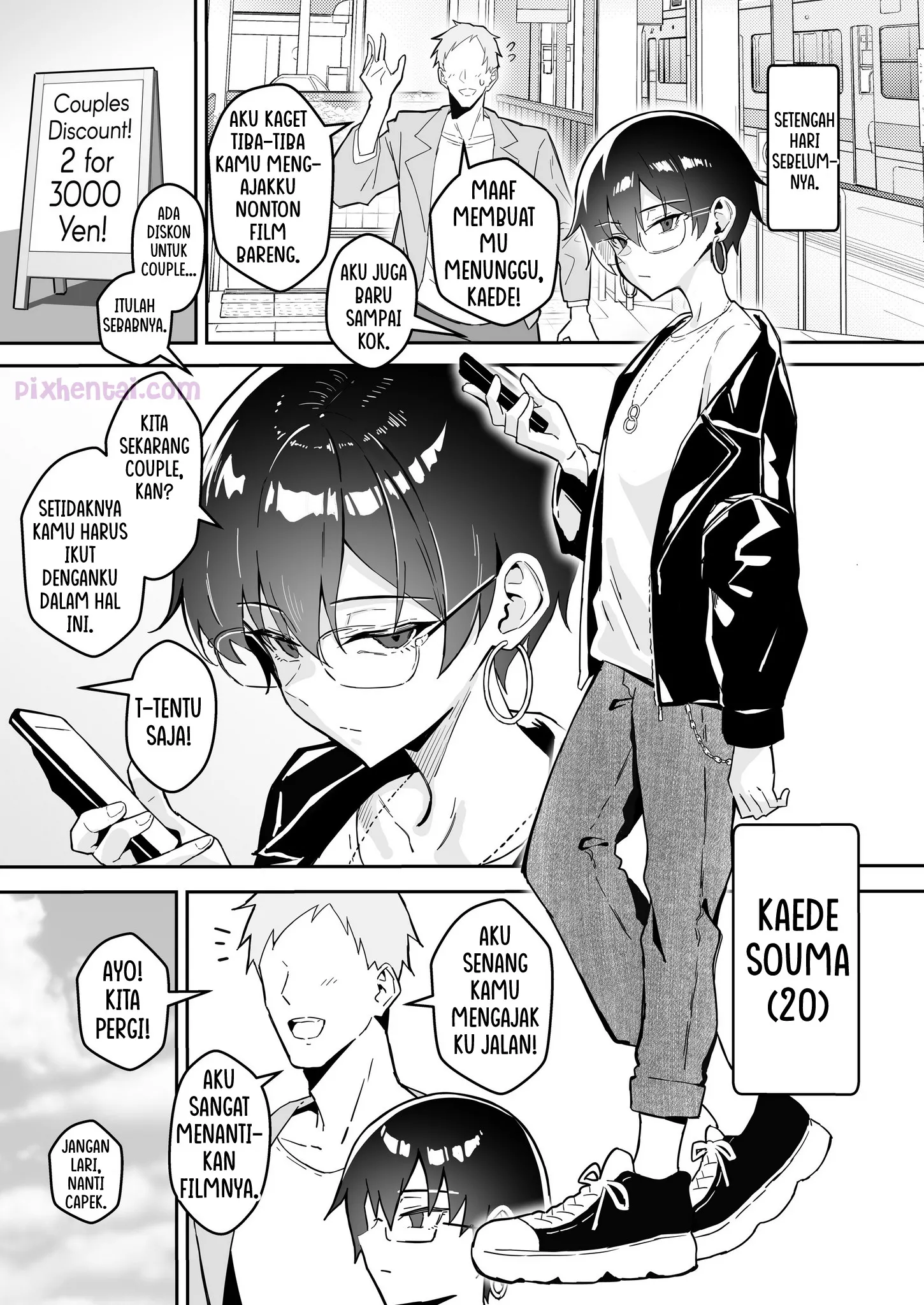 Komik hentai xxx manga sex bokep A Boring Date with My Blunt, Boyish Babe and Her Hidden Assets 4